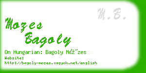 mozes bagoly business card